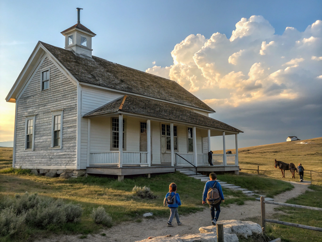 Overcrowded school portable classrooms